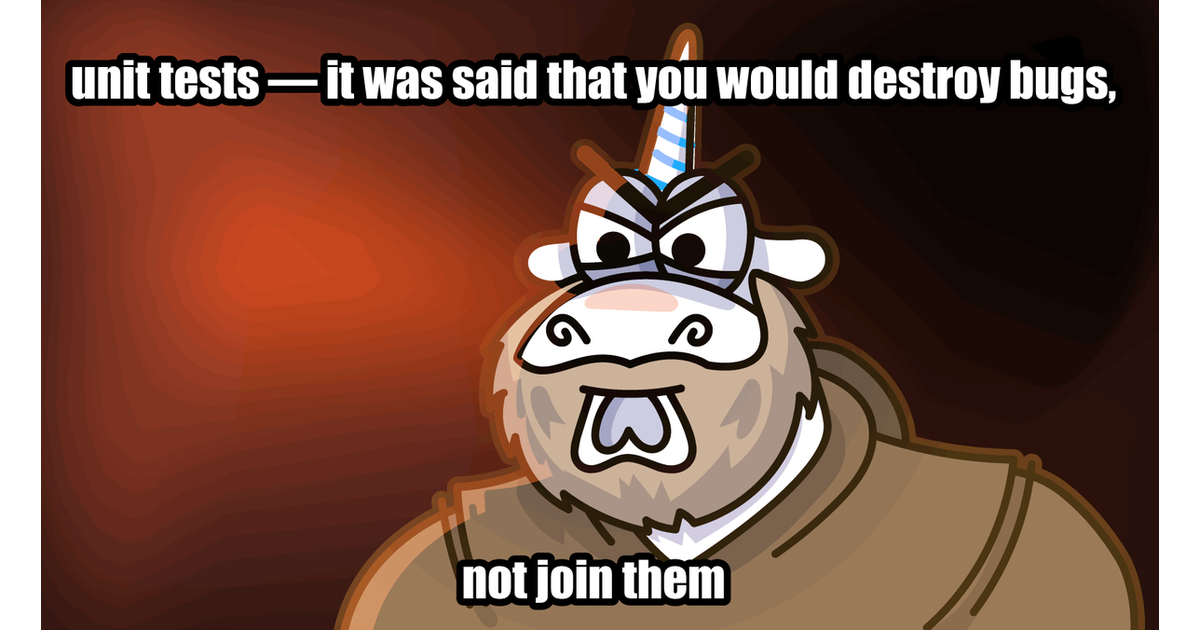 Finding errors in unit tests